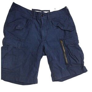 Polo Ralph Lauren Navy Blue Cargo Shorts Men’s  100% Cotton Size 30